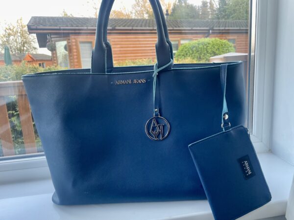 ARMARNI JEANS TOTE BRIGHT BLUE - Image 5