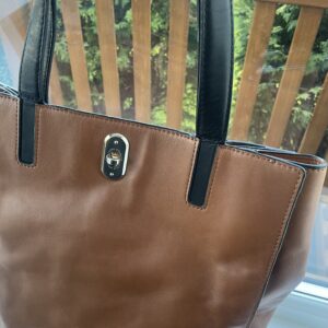 KAREN MILLEN LEATHER TOTE