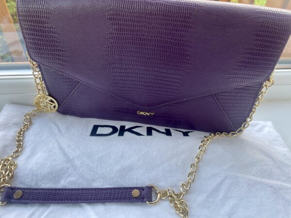 DKNY PURPLE HANDBAG PRE-LOVED - Image 6