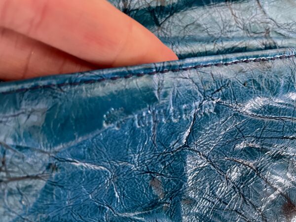 VINTAGE MULBERRY PEACOCK BLUE BAG - Image 3