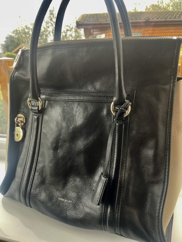 KAREN MILLEN LEATHER HANDBAG