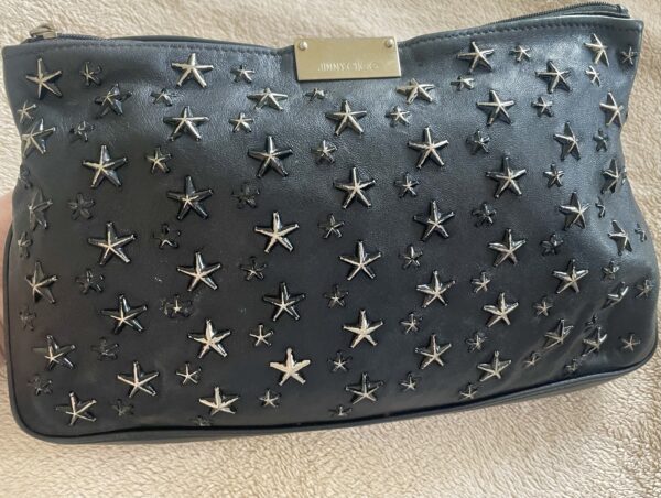 JIMMY CHOO LEATHER CLUTCH