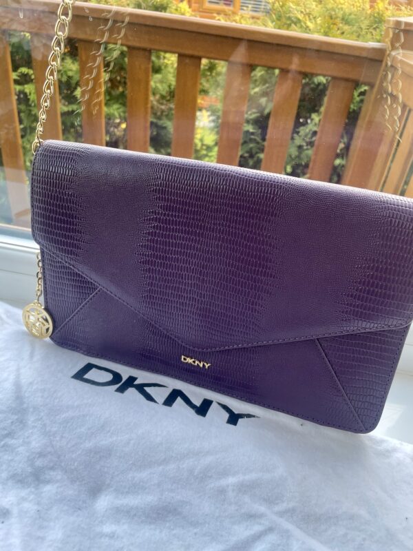 DKNY PURPLE HANDBAG PRE-LOVED - Image 7