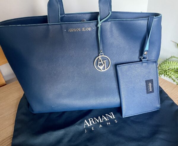 ARMARNI JEANS TOTE BRIGHT BLUE - Image 3