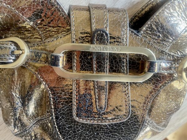 VINTAGE JIMMY CHOO GOLD MINI BAG - Image 2