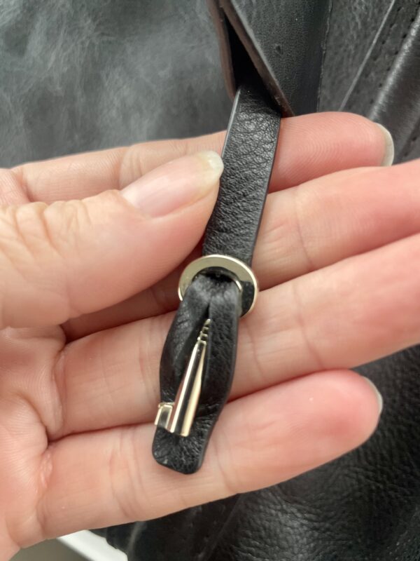 KAREN MILLEN LEATHER HANDBAG - Image 3