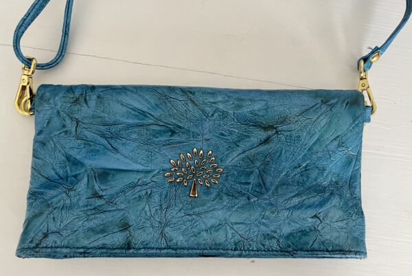 VINTAGE MULBERRY PEACOCK BLUE BAG