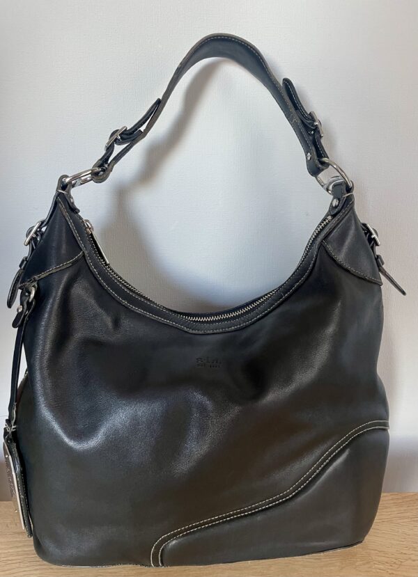 RALPH LAUREN LEATHER SHOULDER BAG