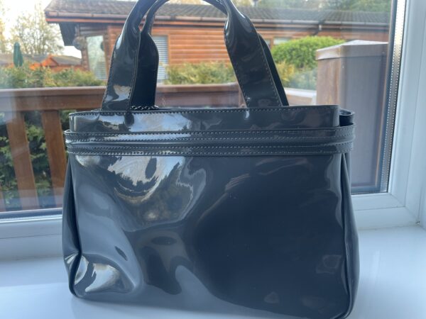 ARMANI GREY HANDBAG WITH BAG CHARM - Image 4