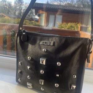 JUST CAVALLI BLACK SHOULDER BAG