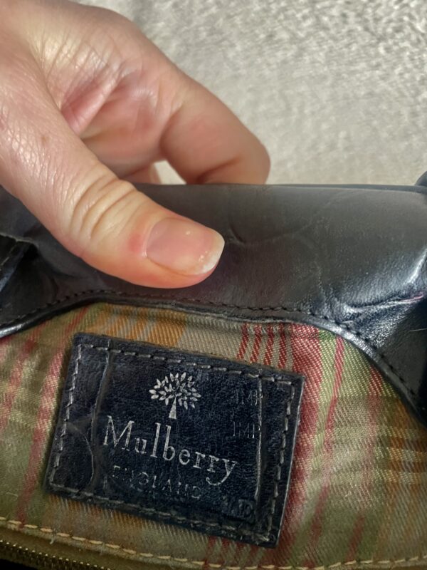 VINTAGE MULBERRY BLACK TOTE - Image 3
