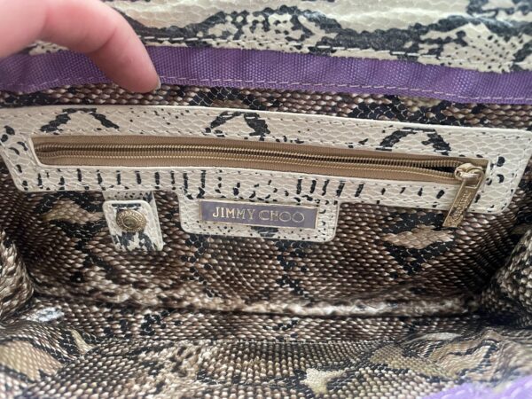 JIMMY CHOO STUNNING LEATHER CLUTCH - Image 6