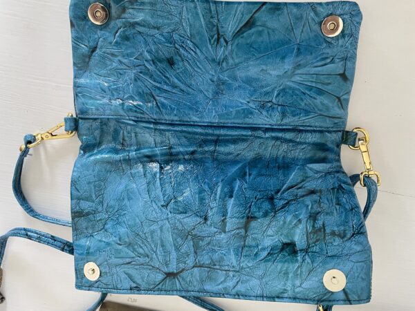 VINTAGE MULBERRY PEACOCK BLUE BAG - Image 2