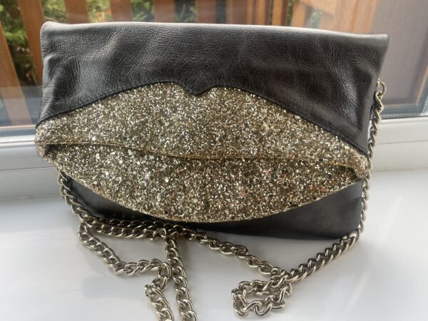 JUST CAVALLI LIPS LEATHER HANDBAG
