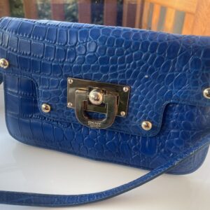 VINTAGE DKNY LEATHER CROSS BODY BAG