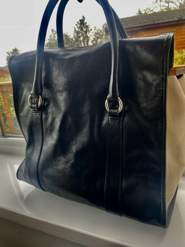 KAREN MILLEN LEATHER HANDBAG - Image 6