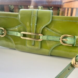 JIMMY CHOO GREEN CLUTCH