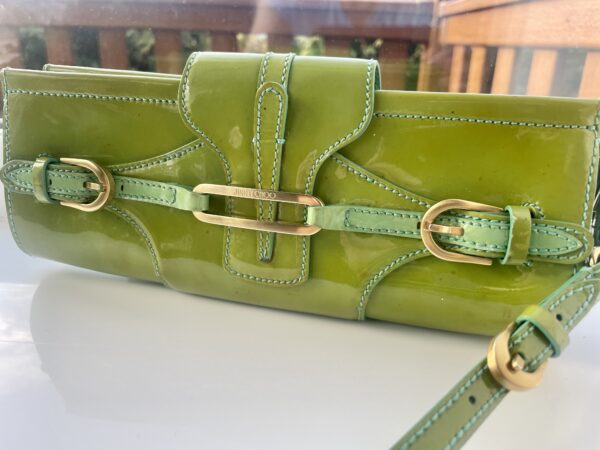 JIMMY CHOO GREEN CLUTCH