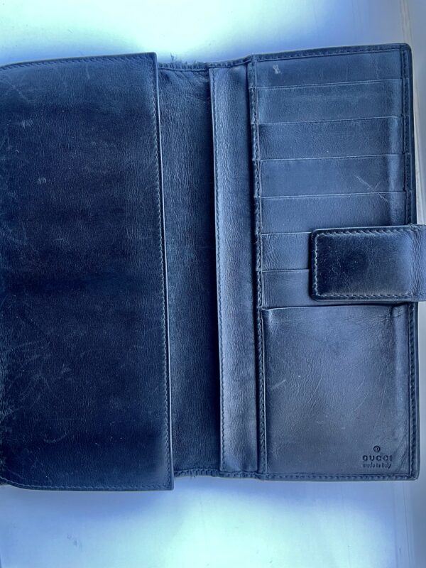 VINTAGE GUCCI LEATHER PURSE - Image 5