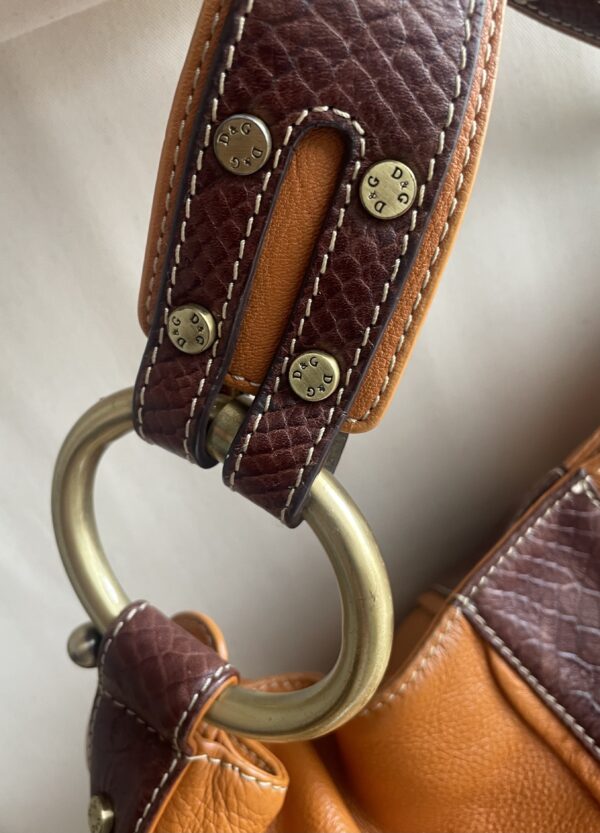 DOLCE & GABBANA LEATHER VINTAGE HOBO - Image 2