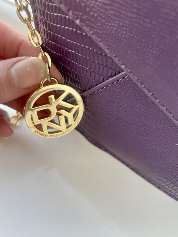DKNY PURPLE HANDBAG PRE-LOVED - Image 5