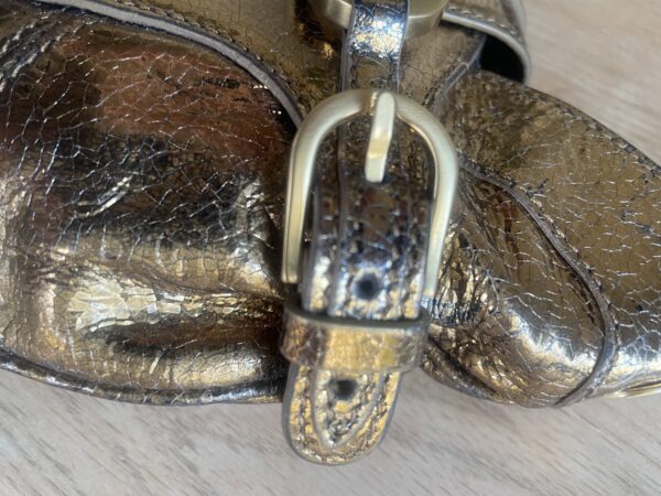 VINTAGE JIMMY CHOO GOLD MINI BAG - Image 6