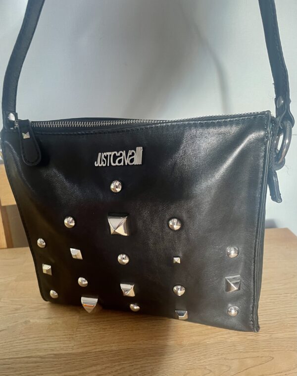 JUST CAVALLI BLACK SHOULDER BAG - Image 5