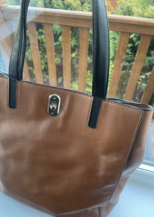 KAREN MILLEN LEATHER TOTE - Image 6