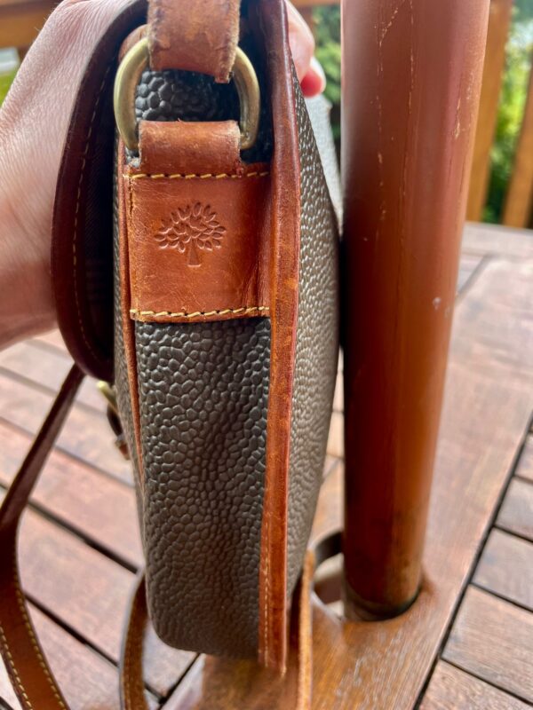 VINTAGE MULBERRY SCOTCH-GRAIN CROSSBODY BAG - Image 3