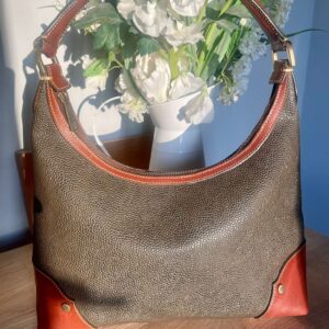 VINTAGE MULBERRY SCOTCH-GRAIN SHOULDER BAG