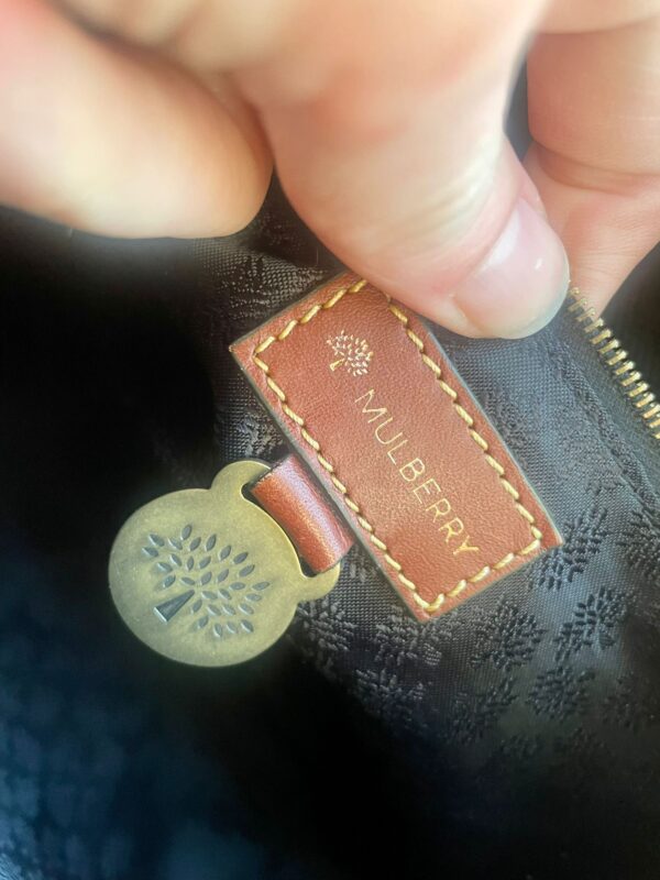 VINTAGE MULBERRY SCOTCH-GRAIN SHOULDER BAG - Image 7