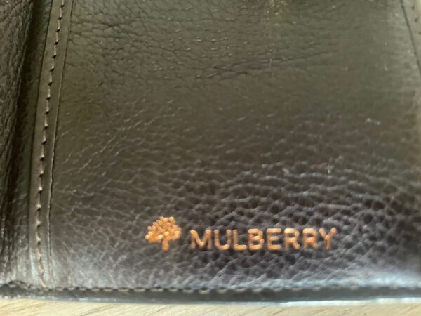 MULBERRY BIFOLD CHOCOLATE BROWN PURSE - VINTAGE - Image 2