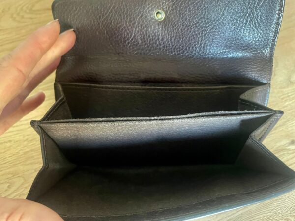 MULBERRY BIFOLD CHOCOLATE BROWN PURSE - VINTAGE - Image 3