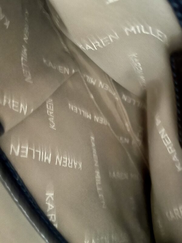 KAREN MILLEN MIDNIGHT BLUE PATENT LEATHER PRE-LOVED - Image 8