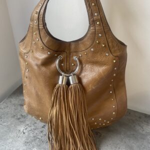 VINTAGE KAREN MILLEN TAN SHOULDER BAG