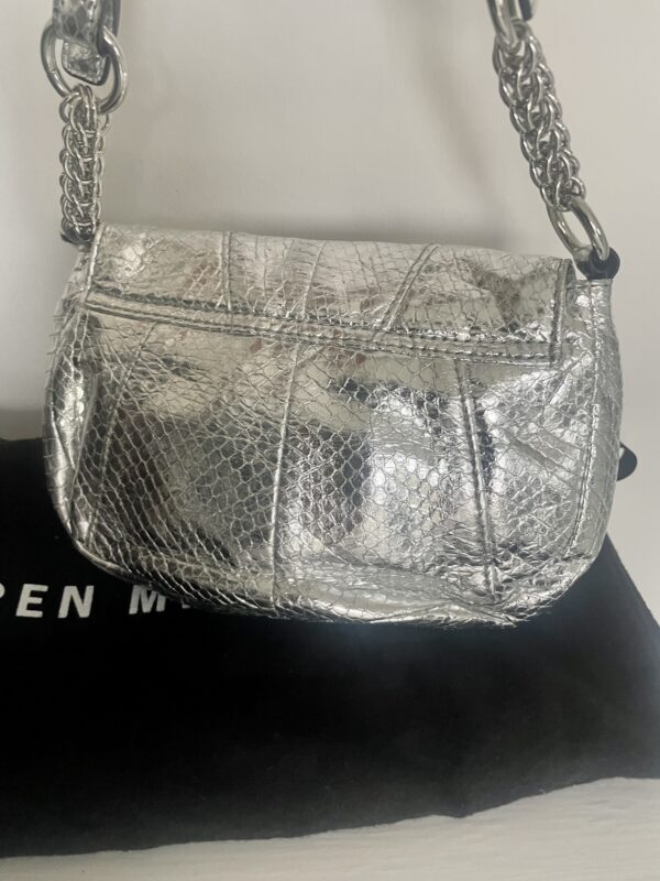 KAREN MILLEN SMALL LEATHER SNAKESKIN BAG - Image 5