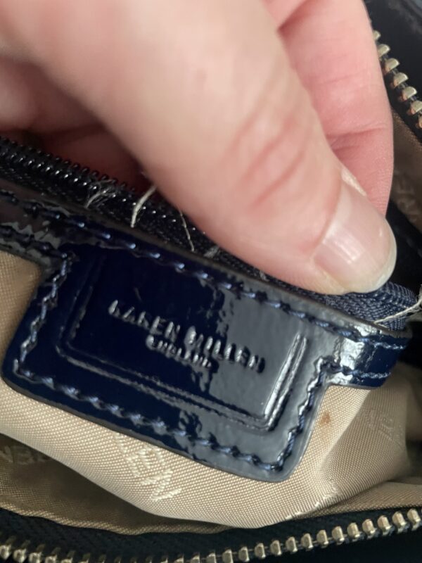 KAREN MILLEN MIDNIGHT BLUE PATENT LEATHER PRE-LOVED - Image 7