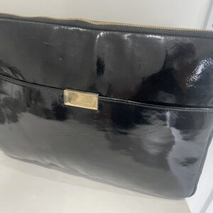 JIMMY CHOO PATENT LEATHER LAPTOP / LARGE CLUTCH