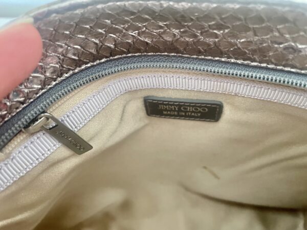 JIMMY CHOO CLUTCH PEWTER - Image 10