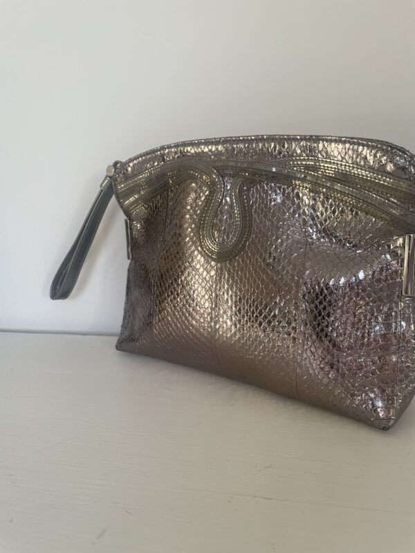 JIMMY CHOO CLUTCH PEWTER - Image 3