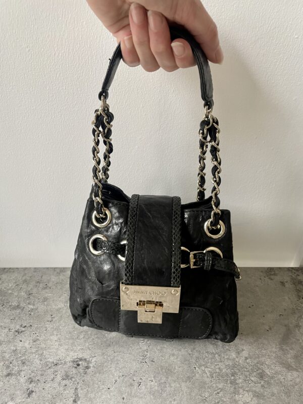JIMMY CHOO SMALL LOOP BAG PRE-LOVED - Image 6