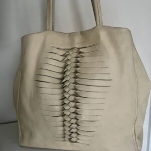 CALVIN KLEIN VINTAGE LEATHER TOTE / HOBO
