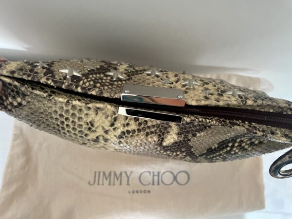 JIMMY CHOO ZULU LEATHER STAR CLUTCH - Image 5