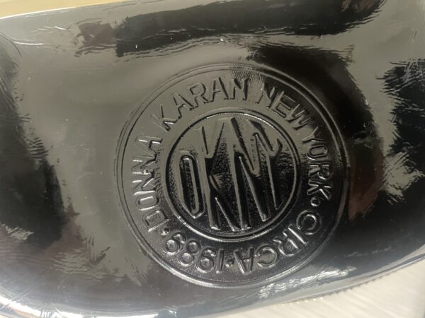 DKNY COIN PURSE VINTAGE BLACK PATENT LEATHER - Image 6