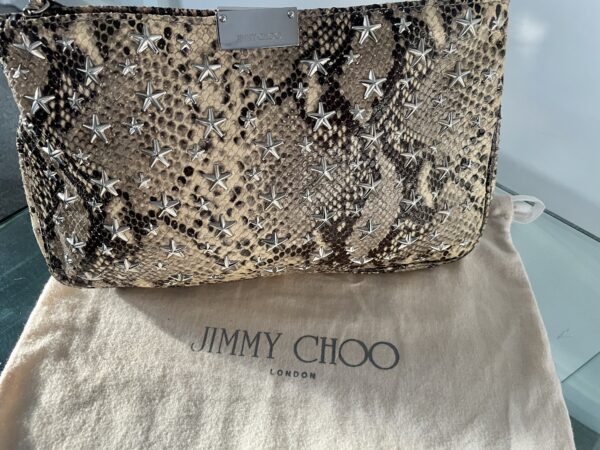JIMMY CHOO ZULU LEATHER STAR CLUTCH - Image 2