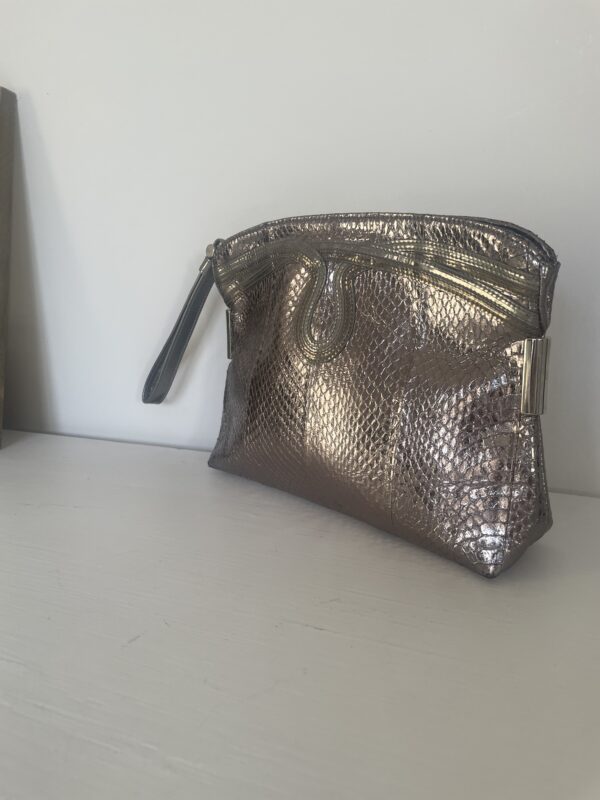 JIMMY CHOO CLUTCH PEWTER - Image 4