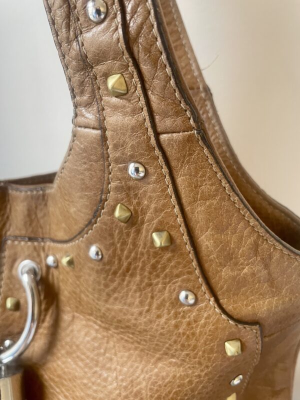 VINTAGE KAREN MILLEN TAN SHOULDER BAG - Image 5