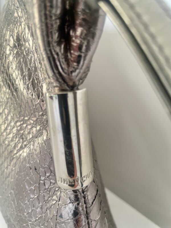 JIMMY CHOO CLUTCH PEWTER - Image 7
