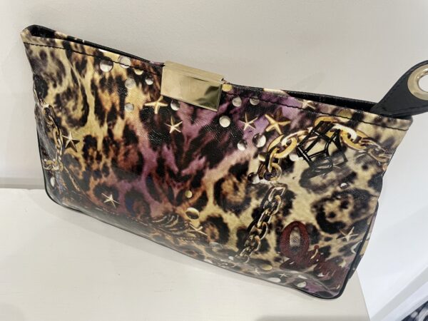 JIMMY CHOO PRINTED CANVASS ZULU CLUTCH - Image 4