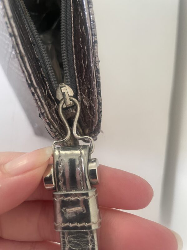 JIMMY CHOO CLUTCH PEWTER - Image 8